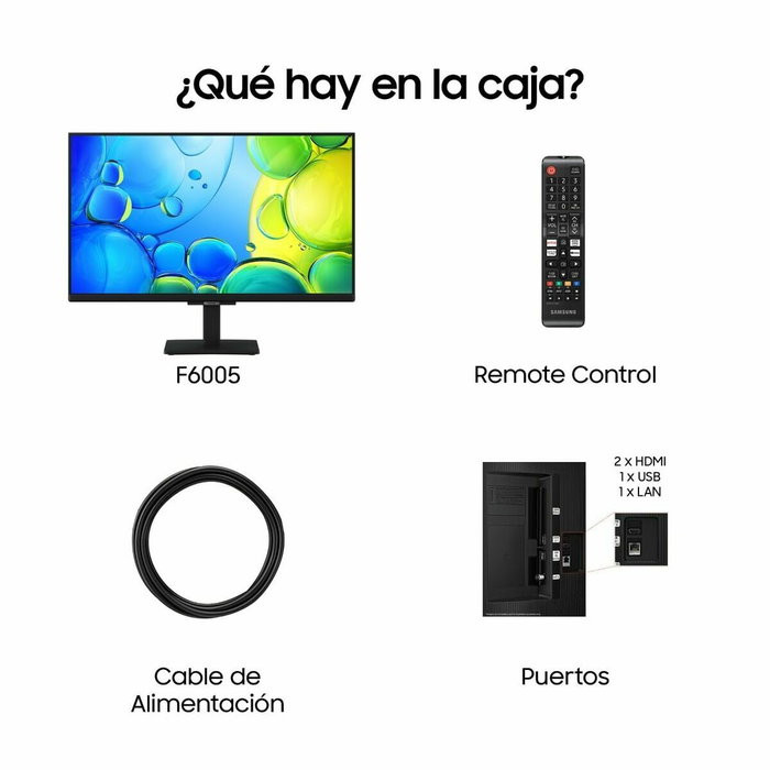 Samsung TU24F6005FKXXC Smart TV 24 pulg. Full HD LED WiFi Negro Samsung TU24F6005FKXXC Smart TV 24 pulg. Full HD LED WiFi Negro