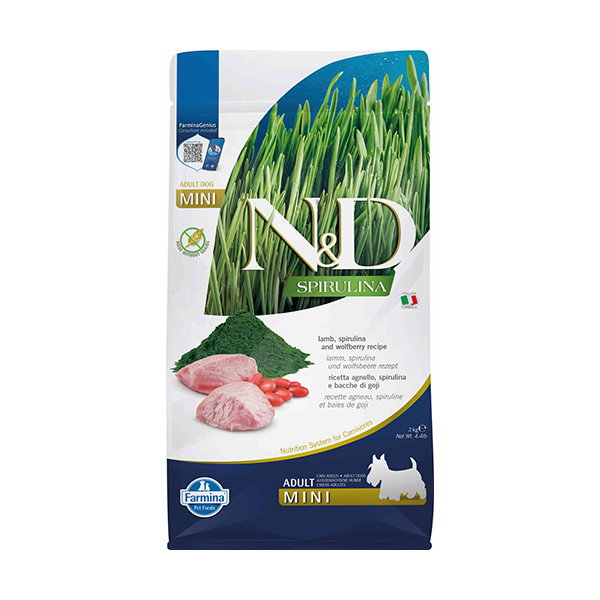 Farmina N&D Dog Spirulina Cordero Adult Mini 2kg