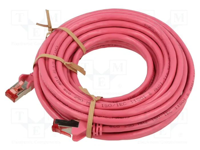 GOOBAY Cable de Red Patch Cord Cat 6 S/FTP 7,5m Rosa