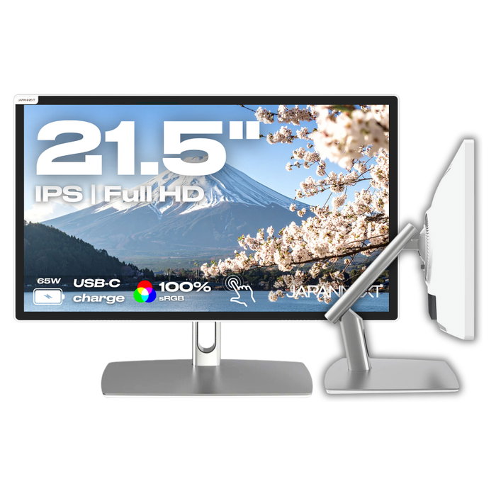 JAPANNEXT Monitor Táctil Full HD 21,5 pulgadas JN-IPS2152FHDR-C65W-FLD-T Gris de 54,6 cm