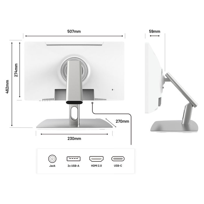 JAPANNEXT JN-IPS2152FHDR-C65W-FLD-T Monitor Táctil IPS 54.6 cm (21.5") Full HD HDR10 75 Hz FreeSync con USB-C 65W y Altavoces, Gris JAPANNEXT JN-IPS2152FHDR-C65W-FLD-T Monitor Táctil IPS 54.6 cm (21.5") Full HD HDR10 75 Hz FreeSync con USB-C 65W y Altavoces, Gris