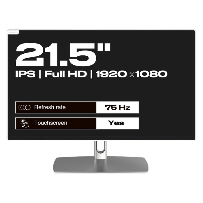 JAPANNEXT Monitor Táctil Full HD 21,5 pulgadas JN-IPS2152FHDR-C65W-FLD-T Gris de 54,6 cm