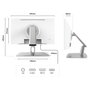 JAPANNEXT Monitor Táctil Full HD 21,5 pulgadas JN-IPS2152FHDR-C65W-FLD-T Gris de 54,6 cm