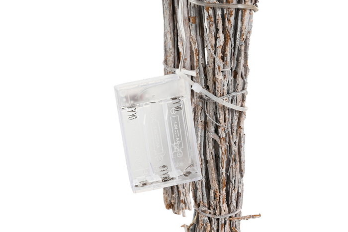 DKD Home Decor RENO LED MIMBRE 33X14X60 BLANCO