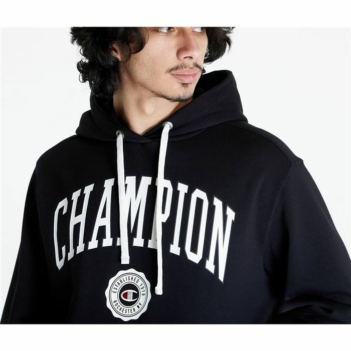 Sudadera con Capucha Hombre Champion Negro 118 Freeze