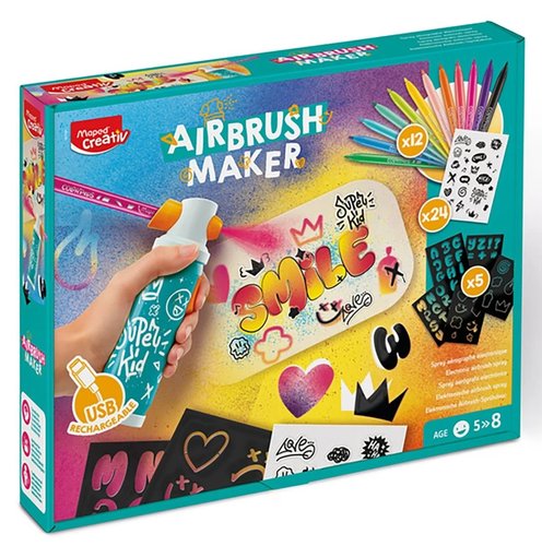 MAPED Creative Airbrush Maker Kit - Spray Aerógrafo Electrónico MAPED Creative Airbrush Maker Kit - Spray Aerógrafo Electrónico