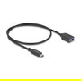 DeLOCK Cable USB Tipo-C a USB-A 50 cm 10 Gbps USB 3.2 Gen 2, Coaxial, Negro, Delock 10G Cable