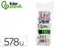 Liderpapel Ojos Adhesivos para Manualidades, Surtidos en Tamaños y Colores, 578 Unidades en 5 Botes