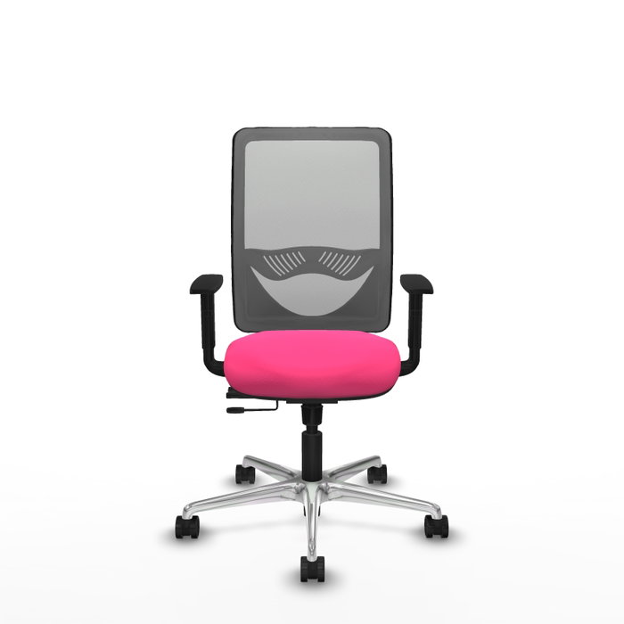 PIQUERAS Y CRESPO Silla de oficina Zulema Rosa y Gris