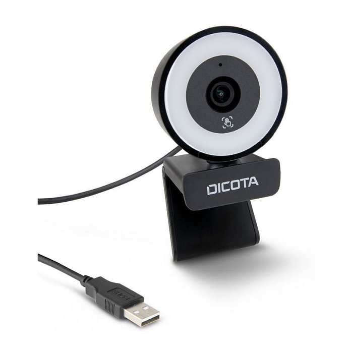 DICOTA D32066 Webcam Ringlight 5MP 4K Ultra HD Negro