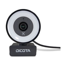 DICOTA D32066 Webcam Ringlight 5MP 4K Ultra HD Negro