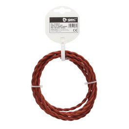 GSC Evolution Cable textil 2,5M (2x0.75mm) trenzado Cobrizo