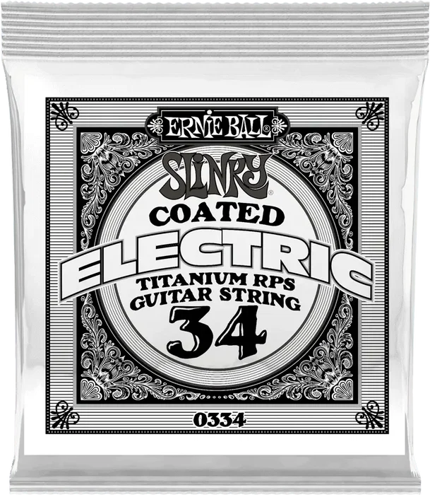 Ernie Ball Cuerda Eléctrica Slinky Rps Coated Titanium Entorchada 034 (Set de 6) (Set de 6)