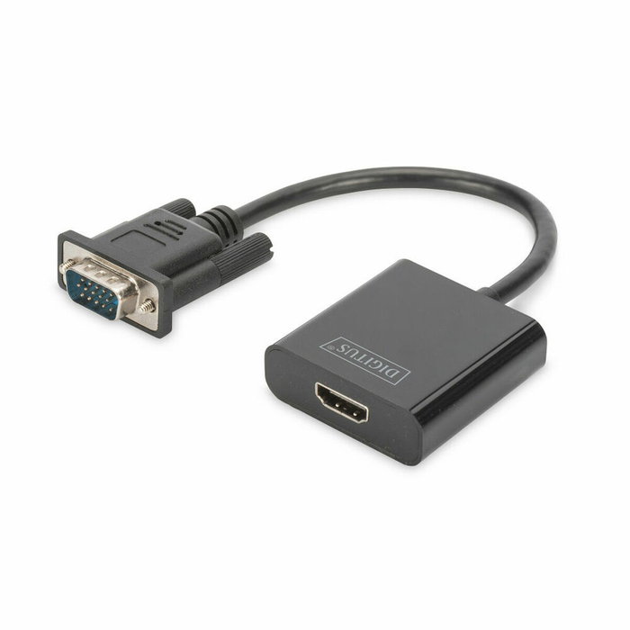 Digitus Convertidor VGA a HDMI Full HD 1080p Negro Digitus Convertidor VGA a HDMI Full HD 1080p Negro