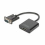 Digitus Convertidor VGA a HDMI Full HD 1080p Negro