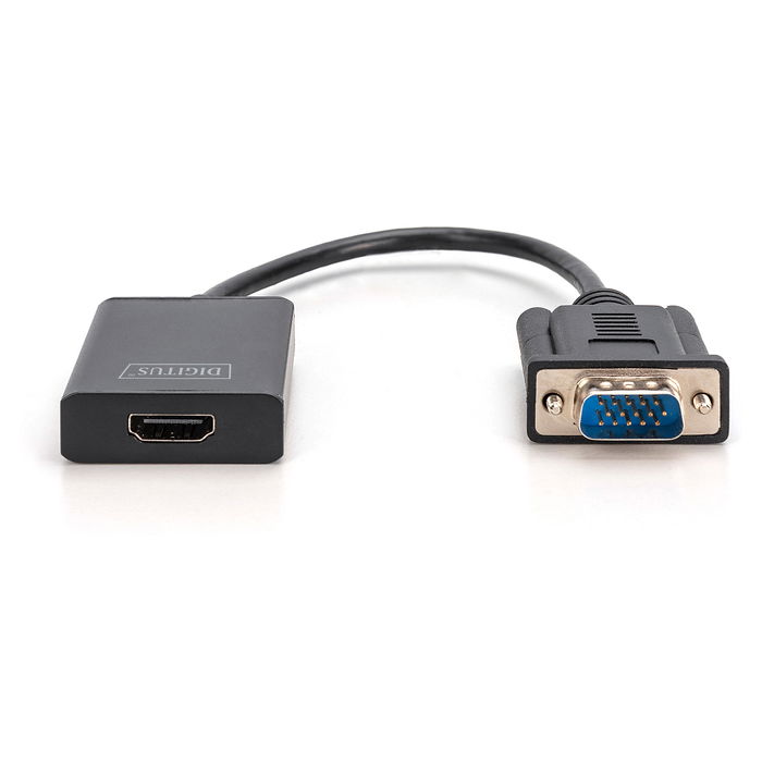 Digitus Convertidor VGA a HDMI con Audio Full HD 1080p Negro - DA-70854