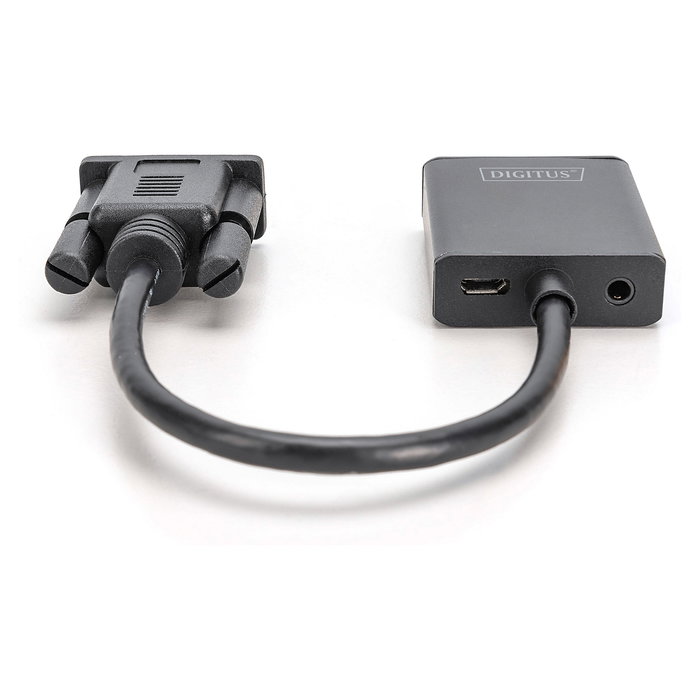 Digitus Convertidor VGA a HDMI con Audio Full HD 1080p Negro - DA-70854