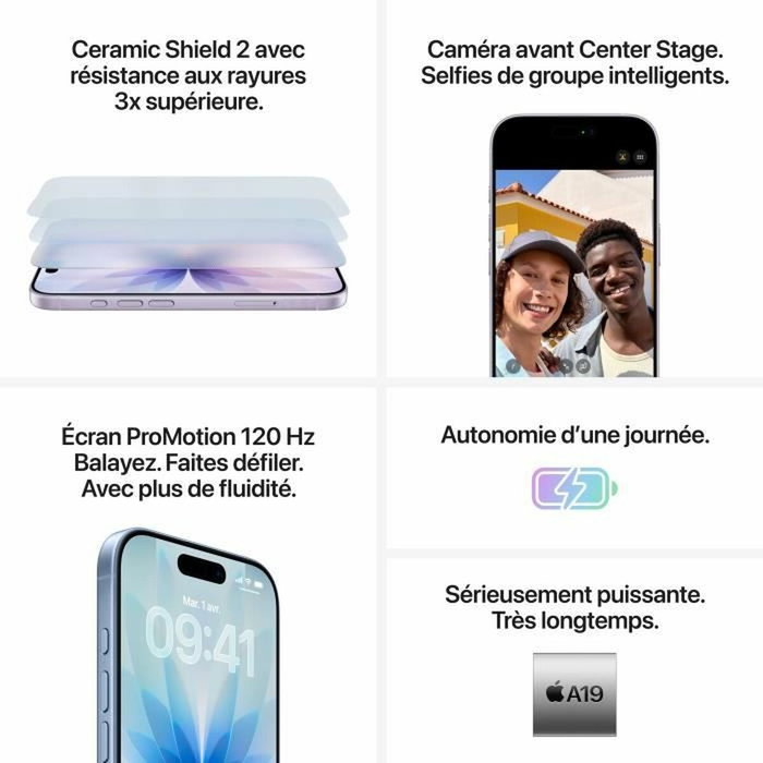 Apple iPhone 17 256 GB Azul Niebla Apple iPhone 17 256 GB Azul Niebla