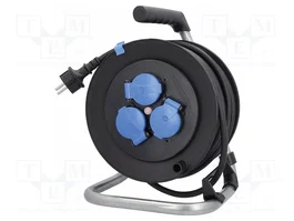 AS SCHWABE Prolongador de alimentación H07RN-F 3G1,5mm2 25m negro