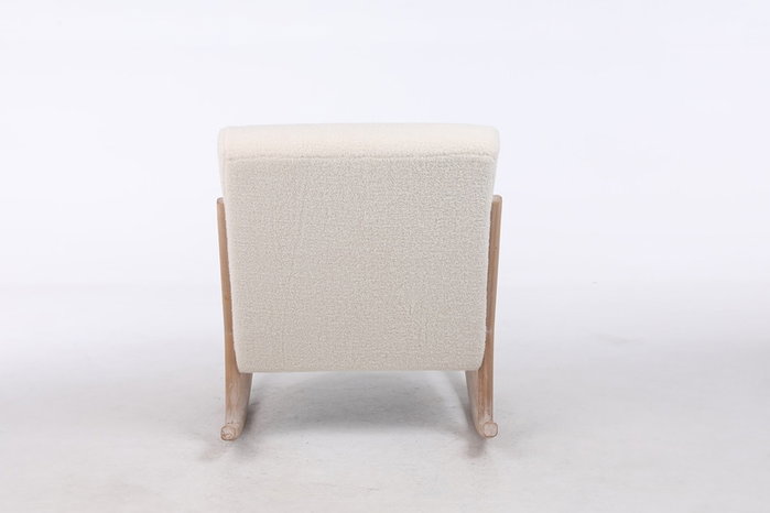 DKD Home Decor Mecedora Moderno Blanco Natural 88 x 78 x 66 cm