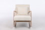 DKD Home Decor Mecedora Moderno Blanco Natural 88 x 78 x 66 cm