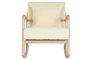 DKD Home Decor Mecedora Moderno Blanco Natural 88 x 78 x 66 cm