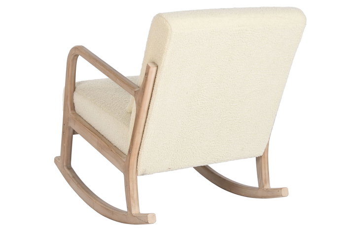 DKD Home Decor Mecedora Moderno Blanco Natural 88 x 78 x 66 cm DKD Home Decor Mecedora Moderno Blanco Natural 88 x 78 x 66 cm