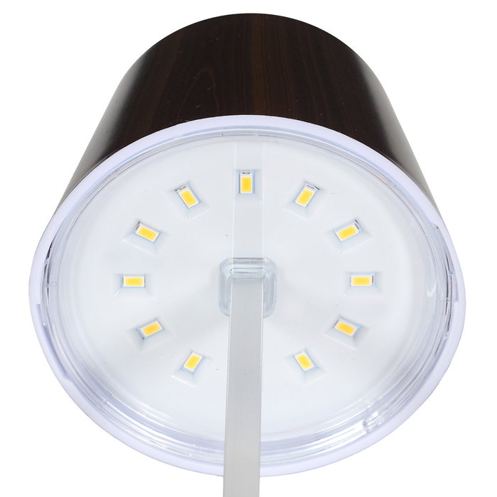 Home Deco Factory Lámpara LED Táctil Efecto Wengué - Funciona sin Cables, 3 Intensidades, 12 LED Home Deco Factory Lámpara LED Táctil Efecto Wengué - Funciona sin Cables, 3 Intensidades, 12 LED