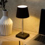 Home Deco Factory Lámpara LED Táctil Efecto Wengué - Funciona sin Cables, 3 Intensidades, 12 LED