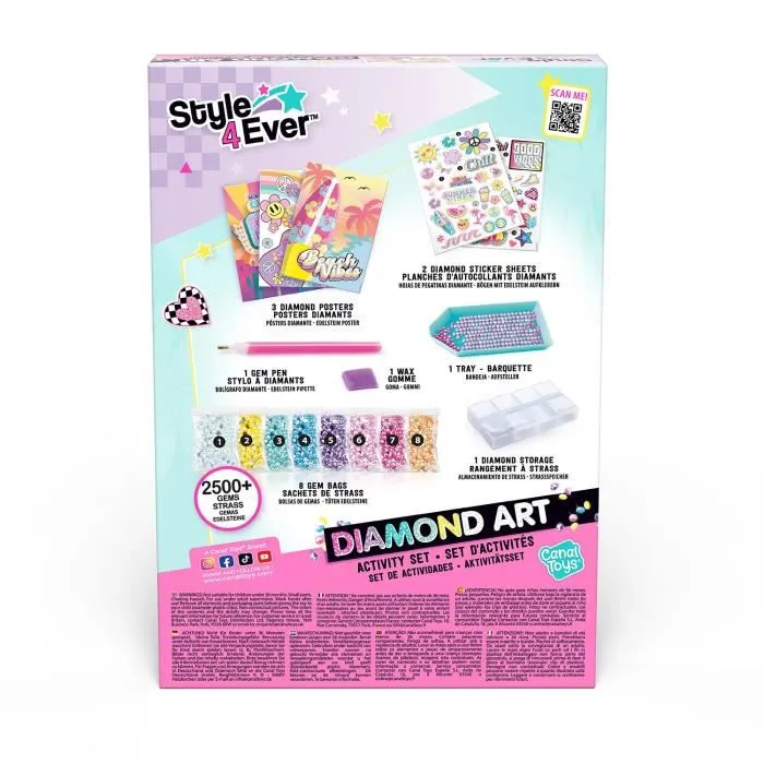 Canal Toys STYLE 4 EVER Kit Diamant'art Compatible con Caja LED Diamond Art OFG 321