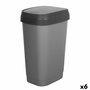 Cubo de basura Curver Gris oscuro Plástico 50 L (6 Unidades)