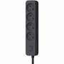 Quarx Regleta de 4 tomas con 3 puertos USB y cable de 1,5m