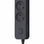 Quarx Regleta de 4 tomas con 3 puertos USB y cable de 1,5m