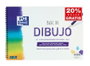 OXFORD Bloc de Dibujo Escolar A4+ con Espiral y Recuadro, 20 Hojas, Lila