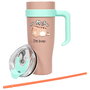 Cook Concept Mug Térmico Miami Kawaii 1,2 L con Asa Acero Inoxidable para Bebidas Frías y Calientes, Ideal Deportistas