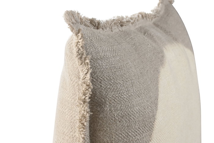 DKD Home Decor India lino 1c25 Cojín Tradicional Lino Natural 8 x 50 x 50 cm (2 Unidades)