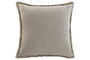 DKD Home Decor India lino 1c25 Cojín Tradicional Lino Natural 8 x 50 x 50 cm (2 Unidades)