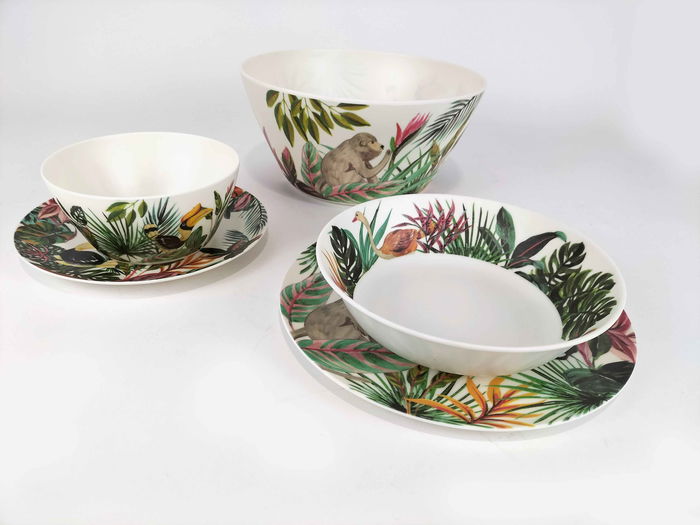 Alfares Bol Mel. 15 x 8 cm Jungla Mate (24 Unidades)