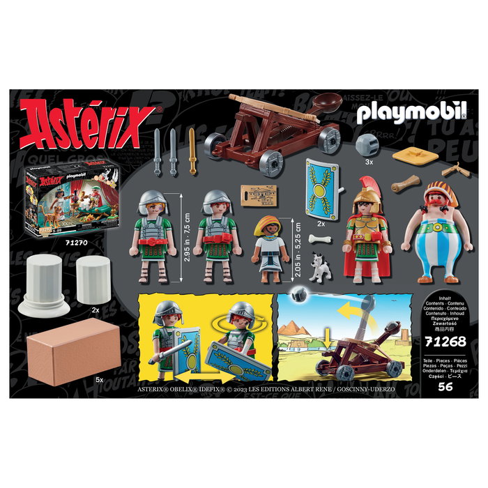 Playmobil 71268 Numerobis y la Batalla del Palacio - Figura de Playmobil Astérix, Obélix y Cleopatra, Idioma: Multilenguaje