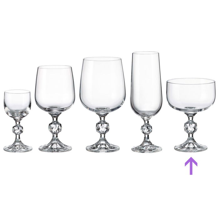 Crystalite Bohemia Sterna Copa Cava Baja 200 Ml (6 Unidades)