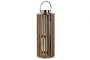 DKD Home Decor Portavelas Mango Cristal 20x20x51 Marrón