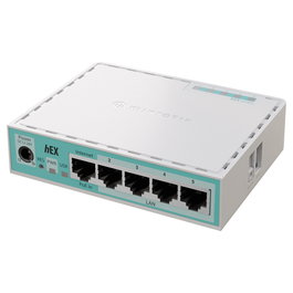 MikroTik RouterBOARD E50UG. hEX. Router con 5x Puertos Gigabit Ethernet, USB, micro SD