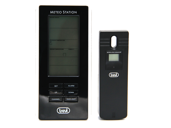 Trevi Estación Meteorológica ME 3108 RC con Sensor Externo, Color Negro Trevi Estación Meteorológica ME 3108 RC con Sensor Externo, Color Negro