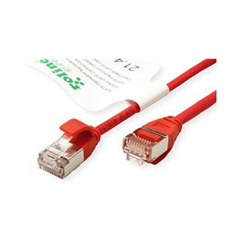 ROLINE GREEN Patchkabel Cat.6A U/FTP 0,5m rojo, 10GBase-T, LSOH, clase EA, RJ45 macho (ref. 21.44.3312)