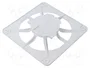 ORNO Rejilla de ventilación blanca 120x120x10mm