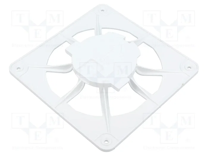 ORNO Rejilla de ventilación blanca 120x120x10mm