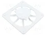 ORNO Rejilla de ventilación blanca 120x120x10mm