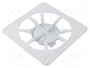 ORNO Rejilla de ventilación blanca 120x120x10mm