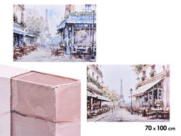 Giftdecor Lienzo Paisajes París Surtido 2 70x100 cm (Set de 4)