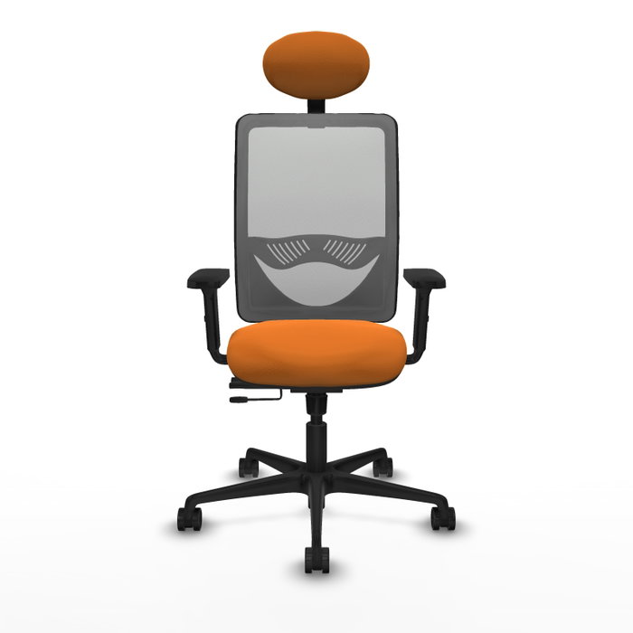 PIQUERAS Y CRESPO Silla de oficina Zulema Naranja y Gris PIQUERAS Y CRESPO Silla de oficina Zulema Naranja y Gris